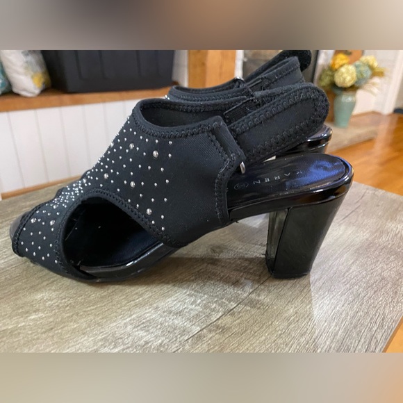 Karen Scott black silver heels - Picture 4 of 6